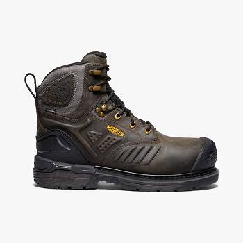 KEEN Philadelphia 6" Waterproof (Carbon-Fiber Toe) - Hnede Pracovne Cizmy Panske, K0239SK